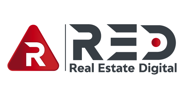 Red digital logo